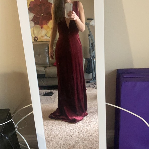 Anthropologie Jenny Yoo Logan Velvet Dress - Picture 7 of 7